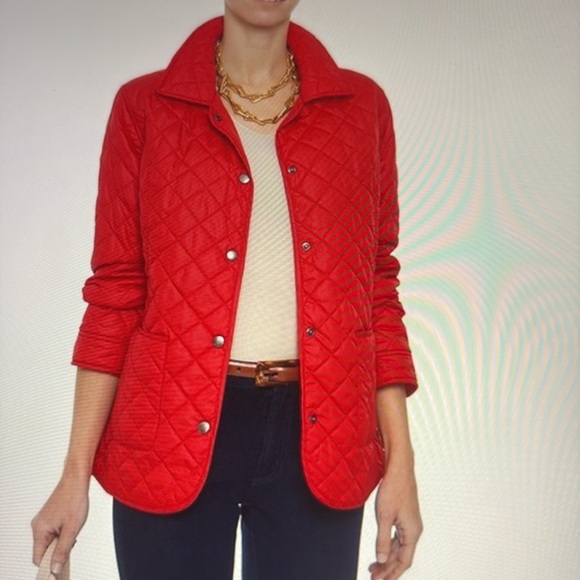 Saint James Quilted Red Jacket 4 - Picture 1 of 14